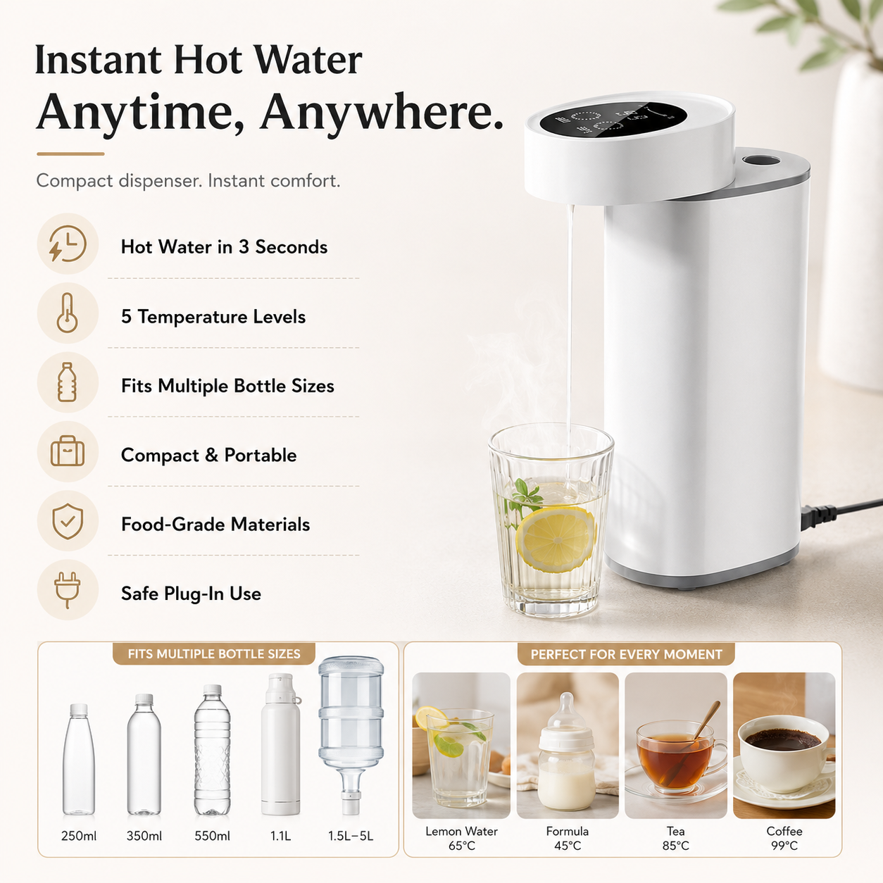 Portable Instant Hot Water Dispenser
