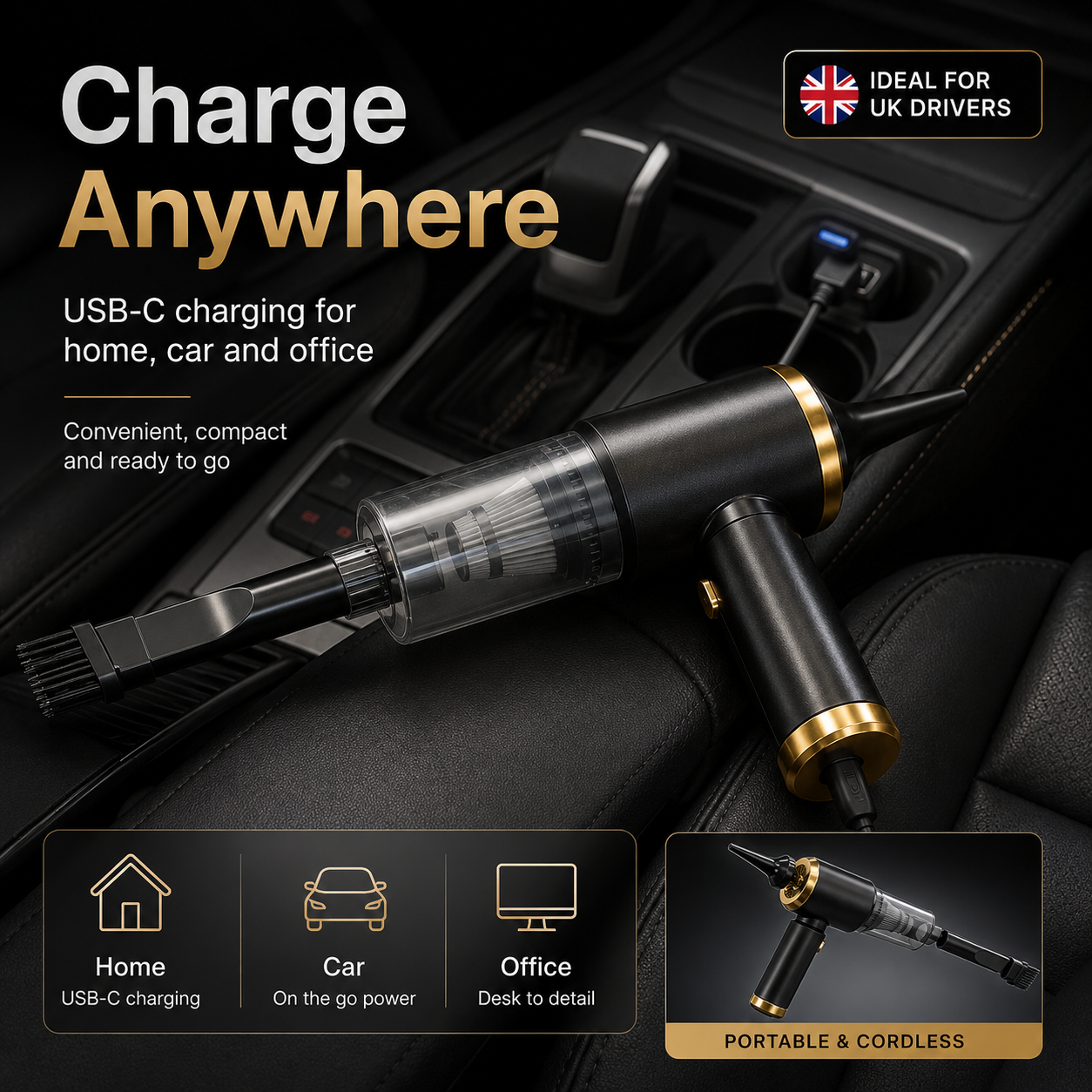 Cordless Mini Handheld Vacuum Cleaner